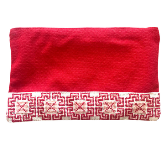 Safa Tatreez Pouch - Red