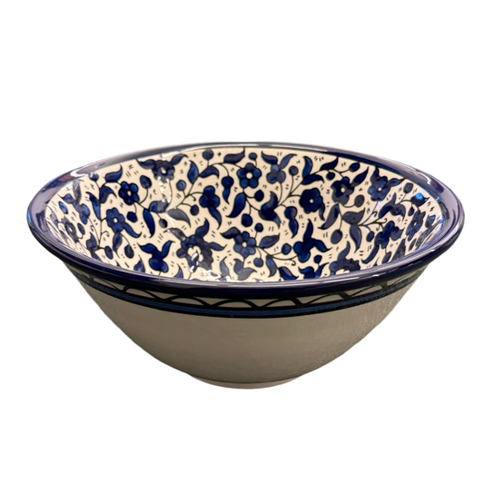 Ceramic Serving Bowl (9.5”) - Classic Blue