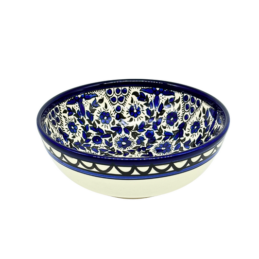 Ceramic Bowl 7" - Blue Vine