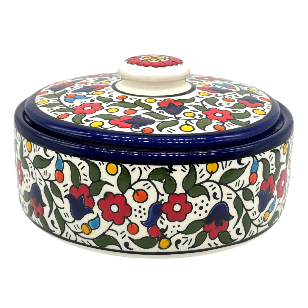 Ceramic Covered Casserole - Multicolor