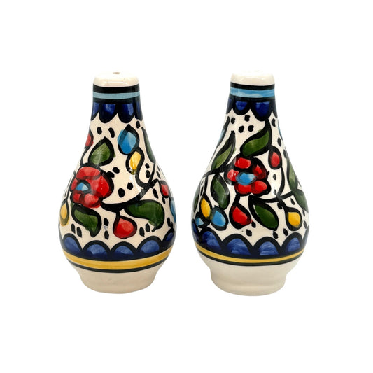 Ceramic Salt & Pepper Shakers - Multicolor