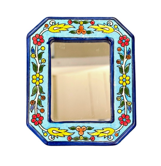 Ceramic Mirror - Aqua