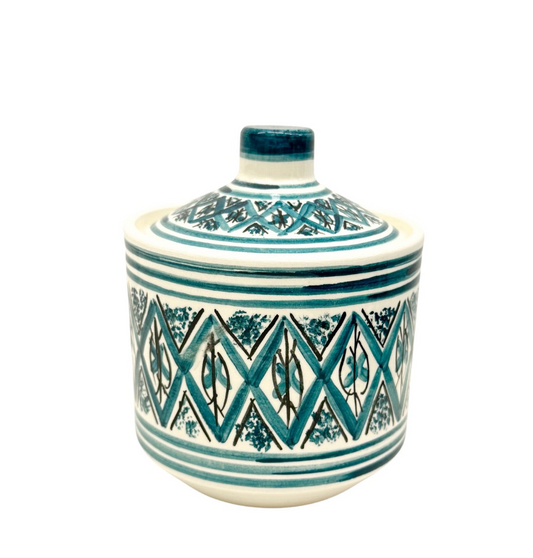 Ceramic Jar - Teal