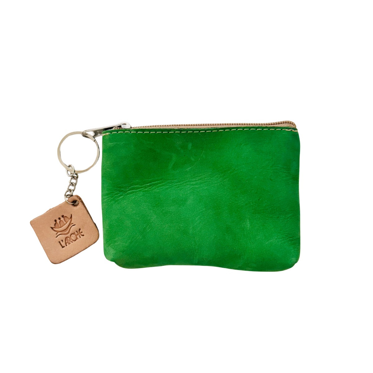 Suede Leather Purse (3”) - Green