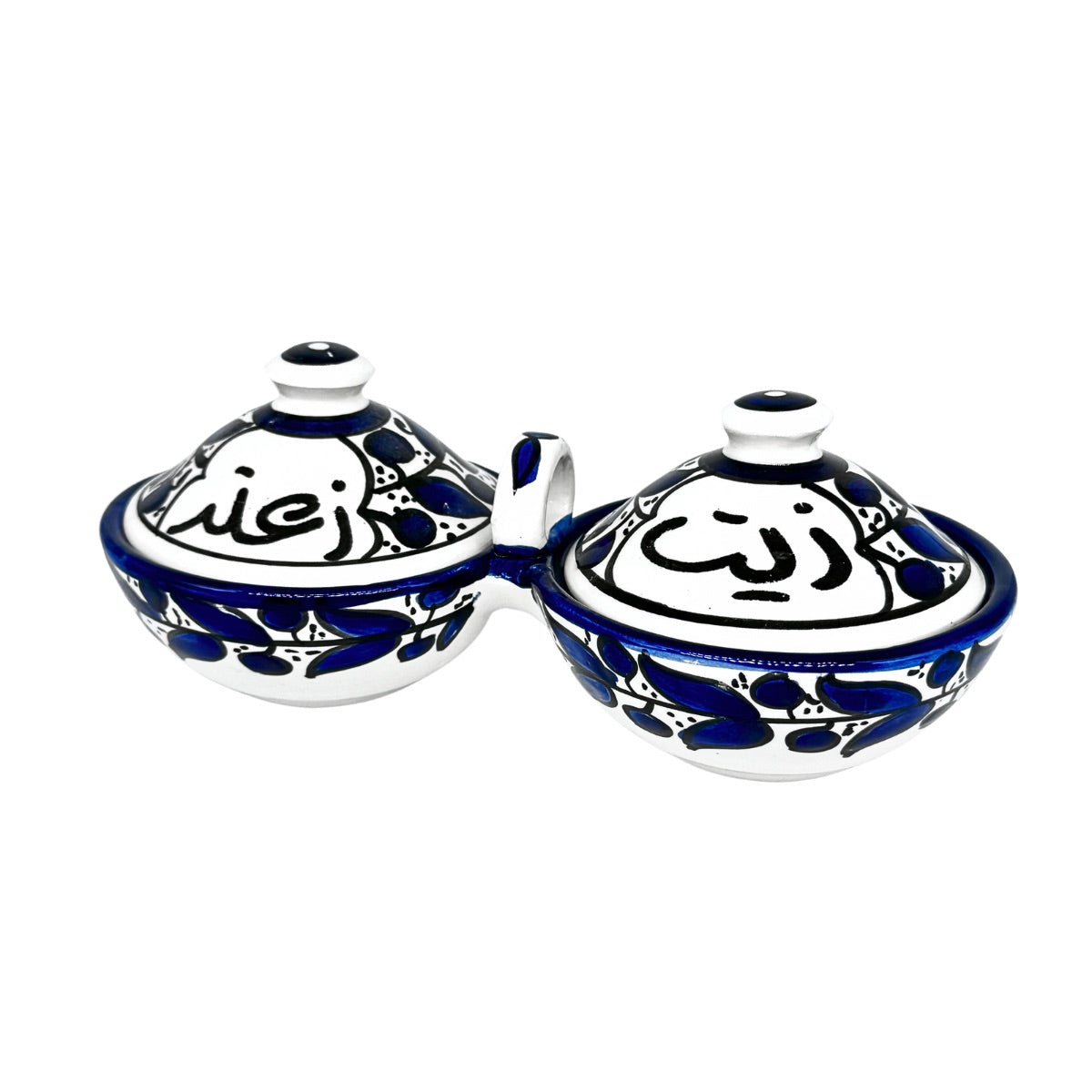 Zeit & Za'atar Dish w/Lid - Classic Blue