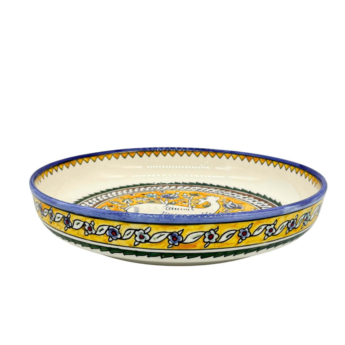 Ceramic Low Serving Bowl (11") - White Gazelle