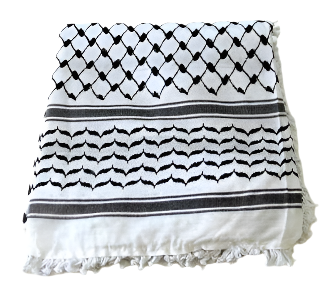 Nablus Keffiyeh -  Black & White