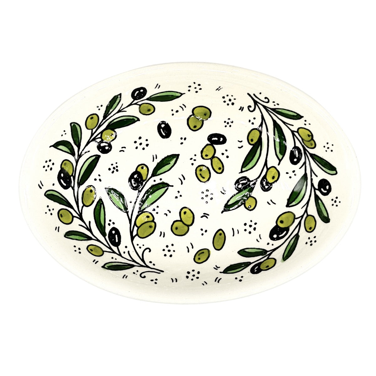 Ceramic Oval Dish (9”) - Zaytoon