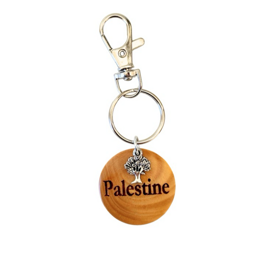 Olive Wood “Palestine”Keychain