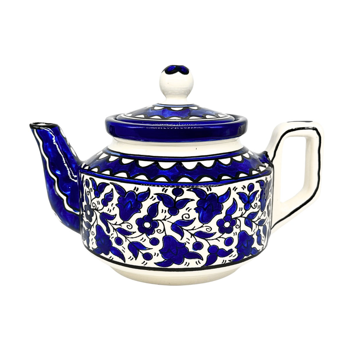 Ceramic Teapot - Classic Blue