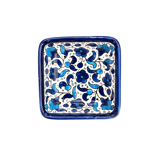 Square Soap Dish - Blue & Blue