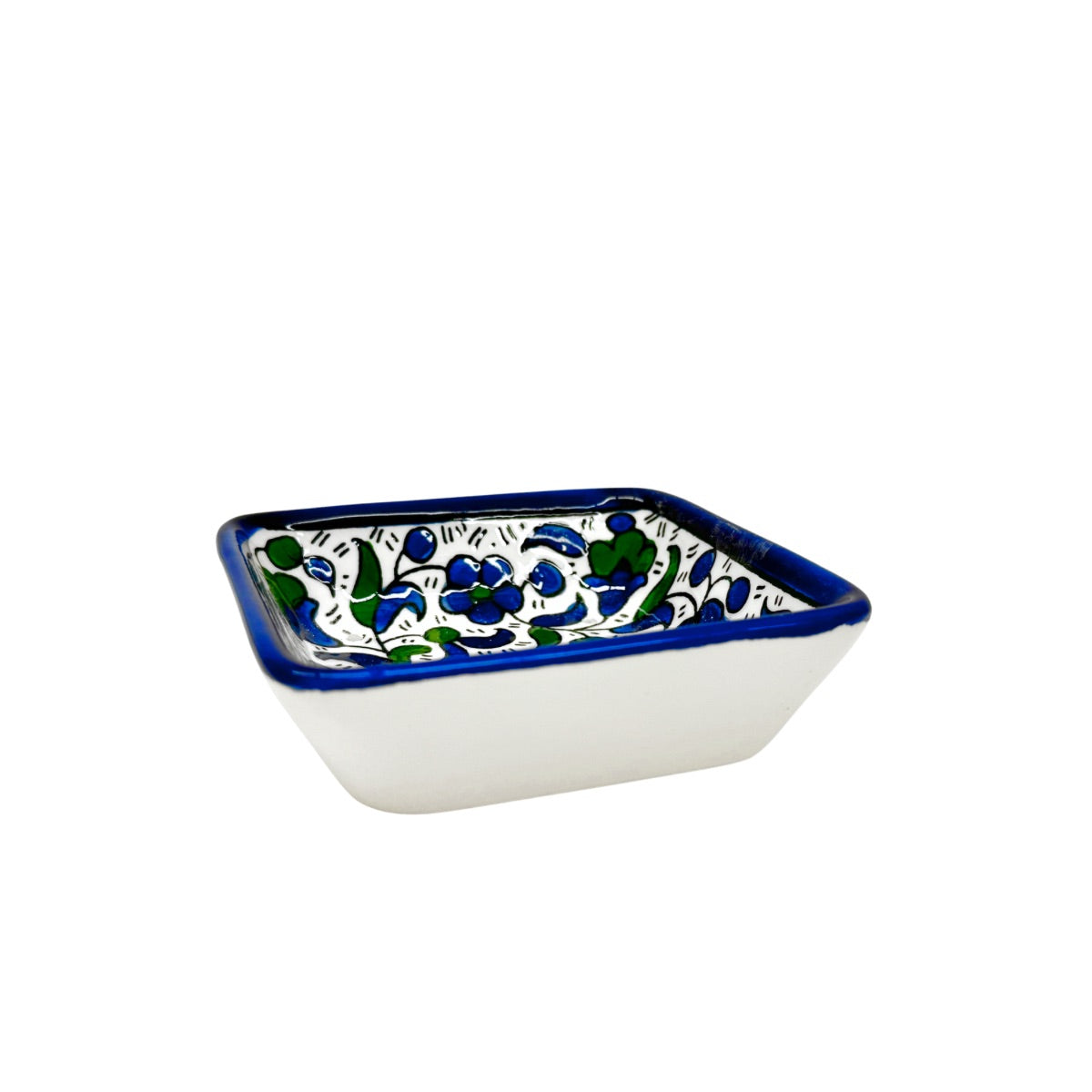 Square Soap Dish - Blue & Green