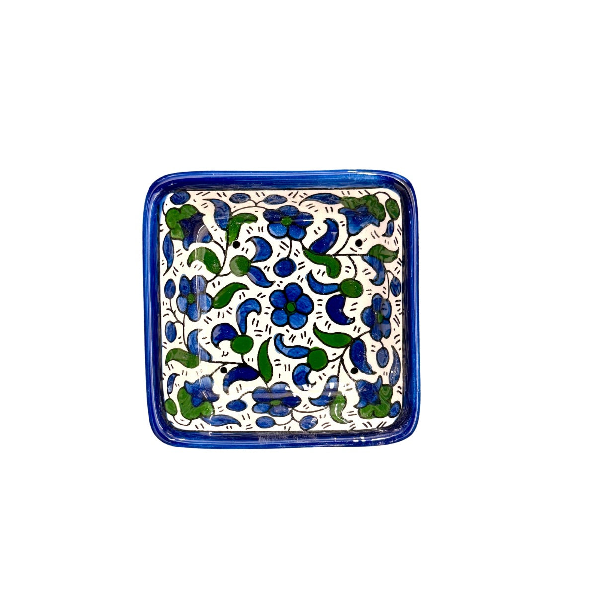 Square Soap Dish - Blue & Green