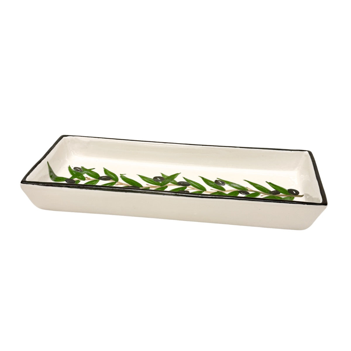 Ceramic Serving Platter (13") - Olive Branch