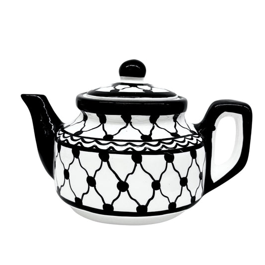 Ceramic Teapot - Keffiyeh Design