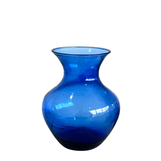 Hebron Glass Vase - Sapphire