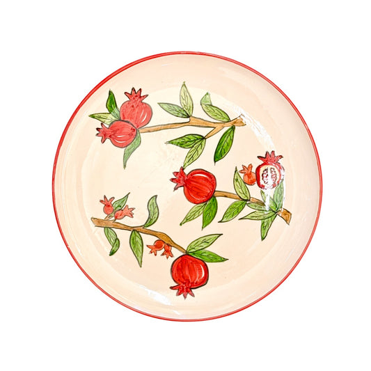 Ceramic Plate (10") - Pomegranate