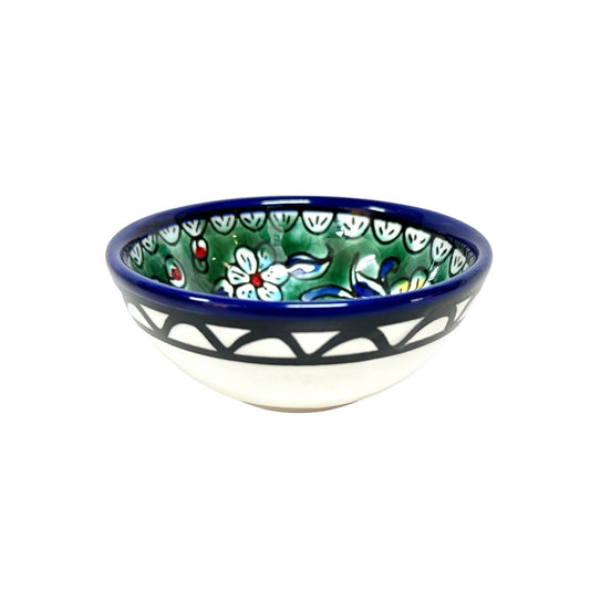 Ceramic "Dipping" Bowl (3.5”) - Aqua Fish