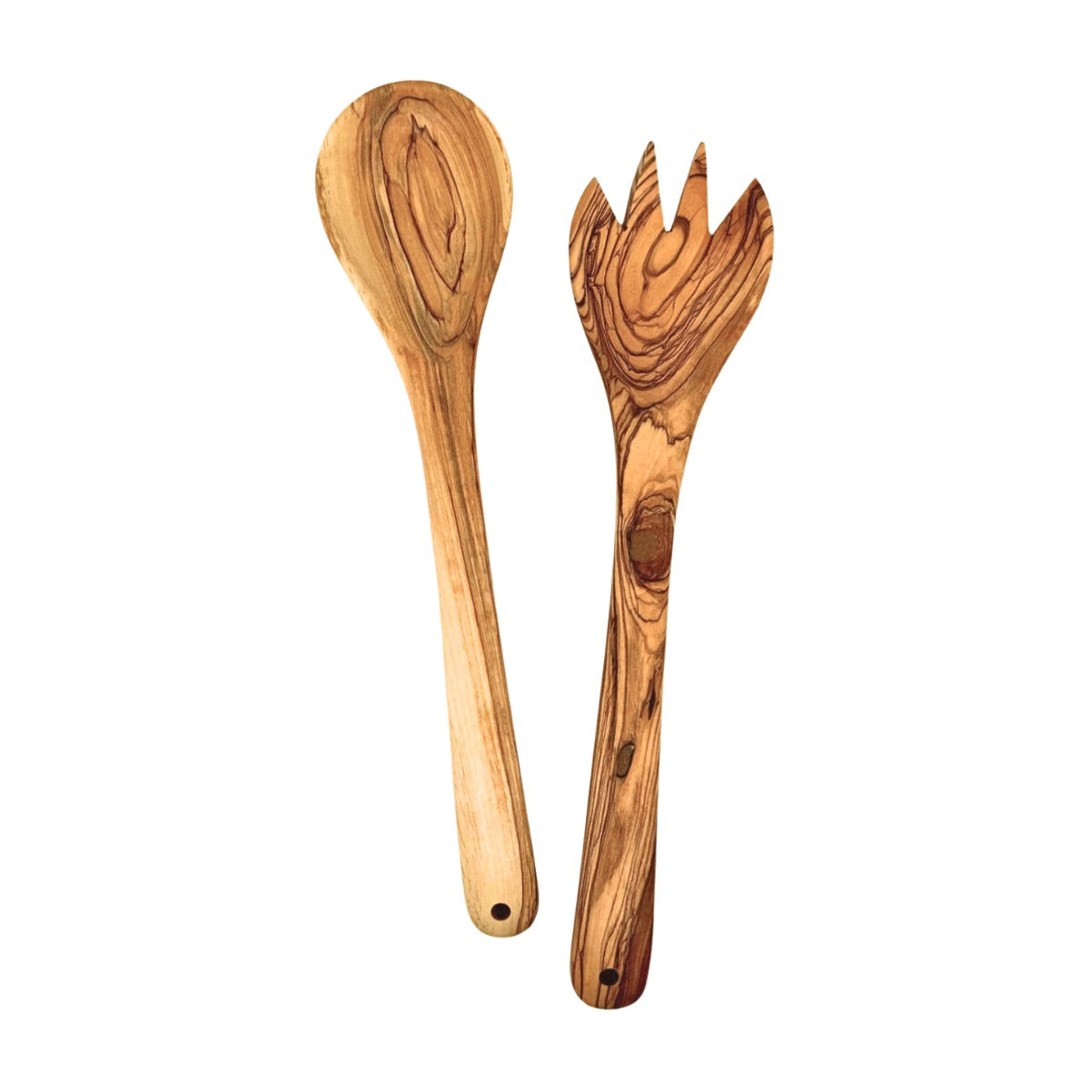 Olive Wood Salad Server Set