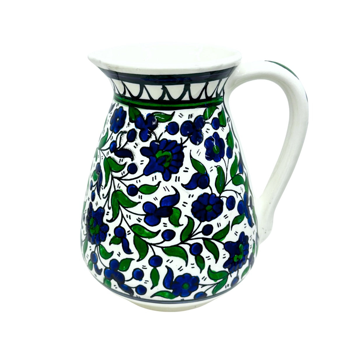 Ceramic Pitcher- Blue & Green