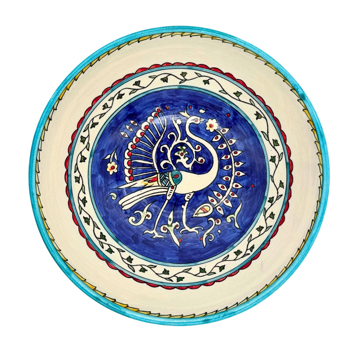 Ceramic Serving Bowl (10”) - Blue Bird