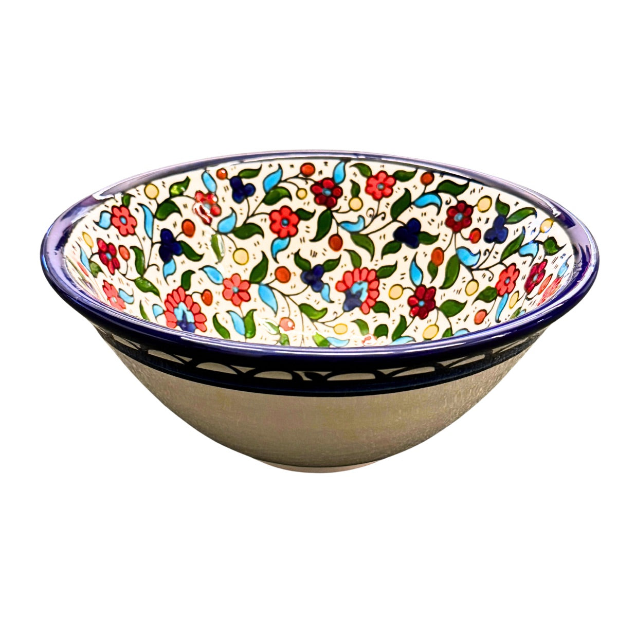 Ceramic Serving Bowl (9.5") - Multicolor