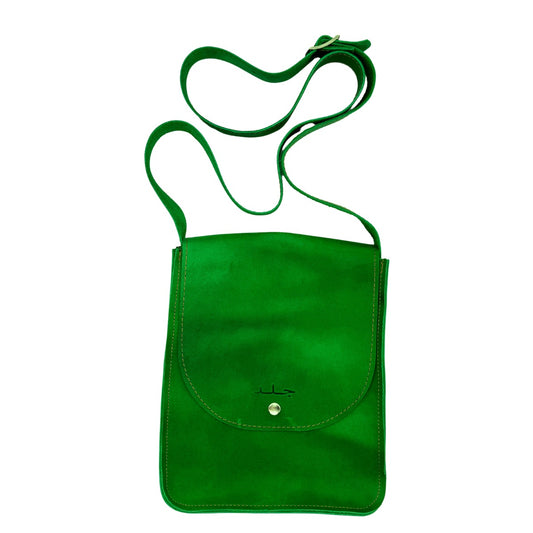 Leather Bag (One Snap) - Green