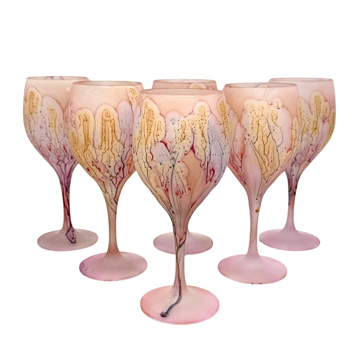 Phoenician Stemmed Glasses, Set of Six