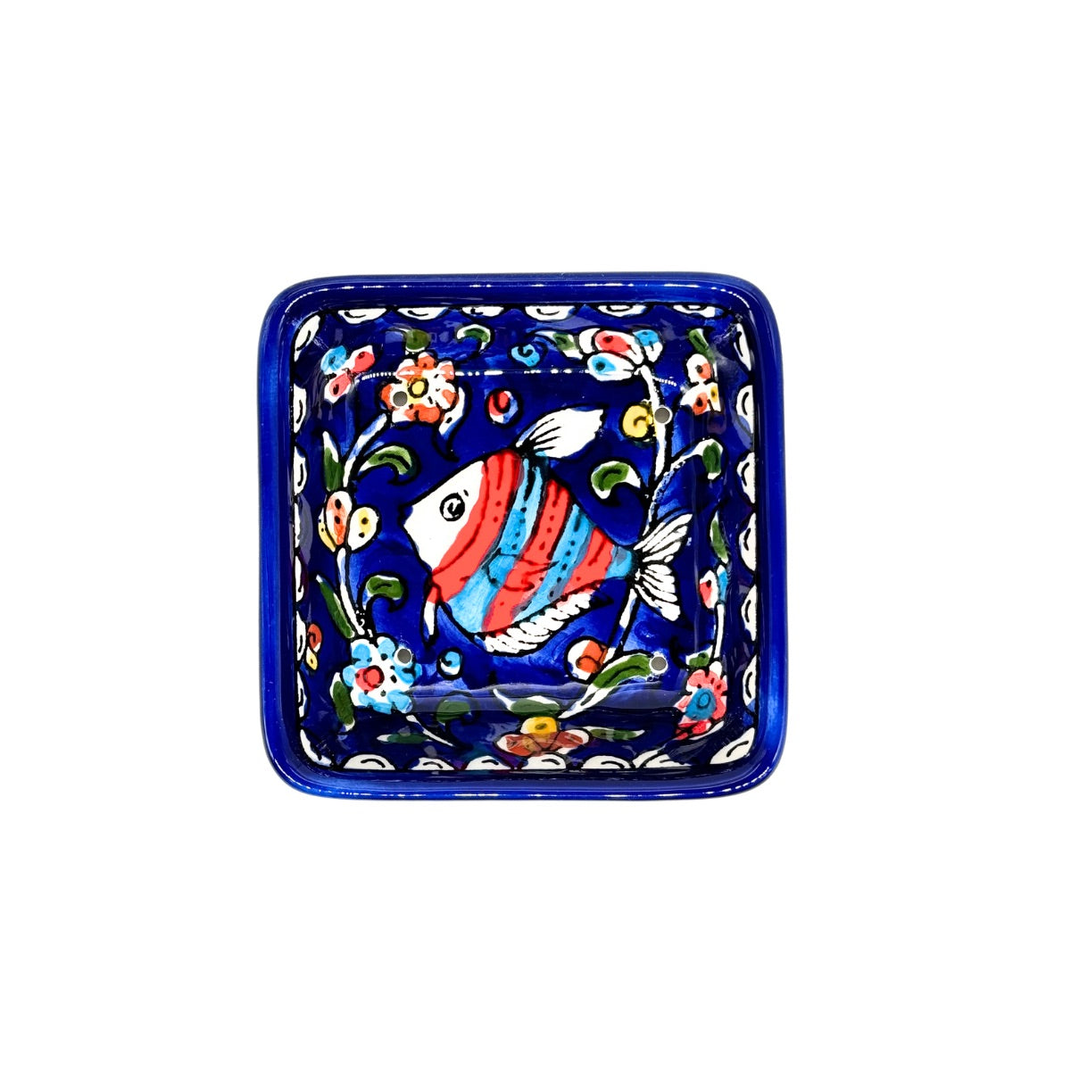 Square Soap Dish - Blue Fish – Shop Palestine