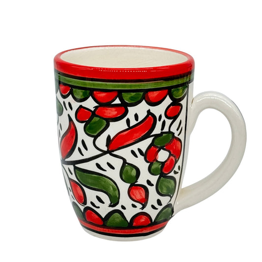 Ceramic Mug- Red & Green