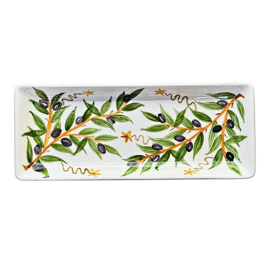 Ceramic Serving Platter (13") - Olives