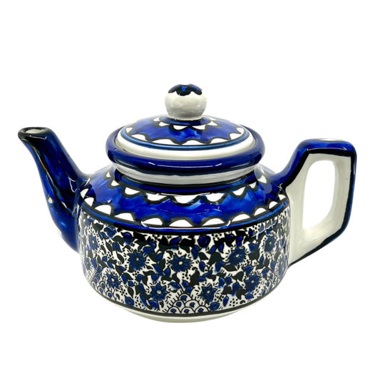 Ceramic Teapot - Blue Vine