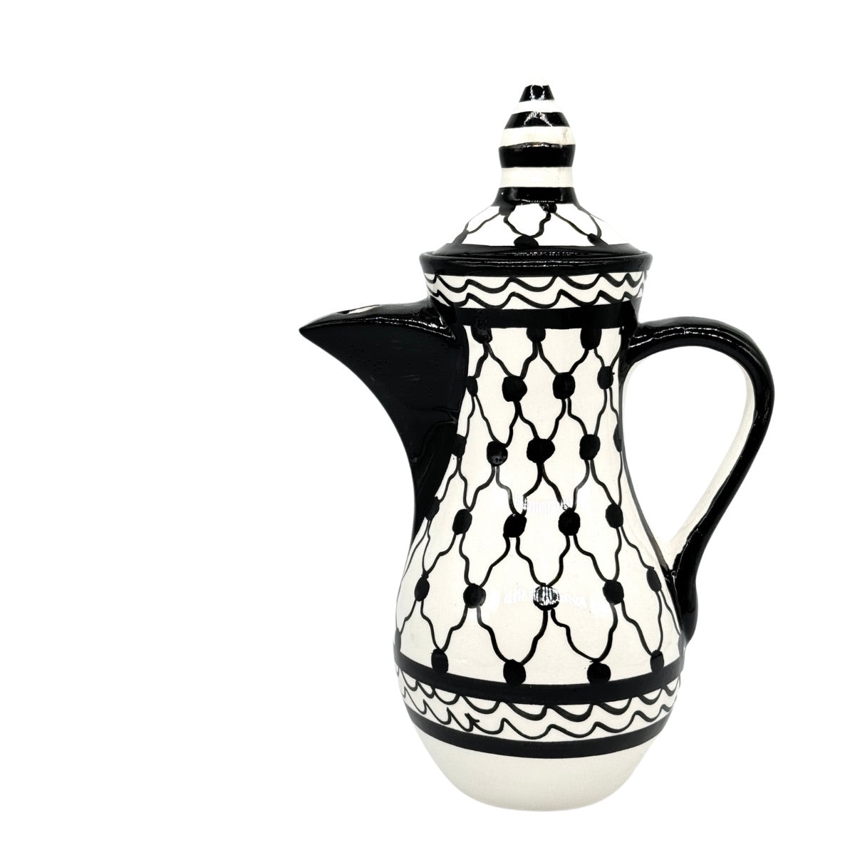 Ceramic Keffiyeh Design Coffee Server