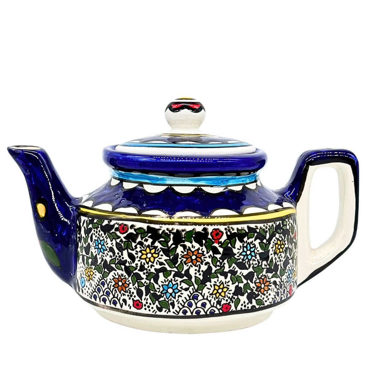 Ceramic Teapot - Multicolor Vine