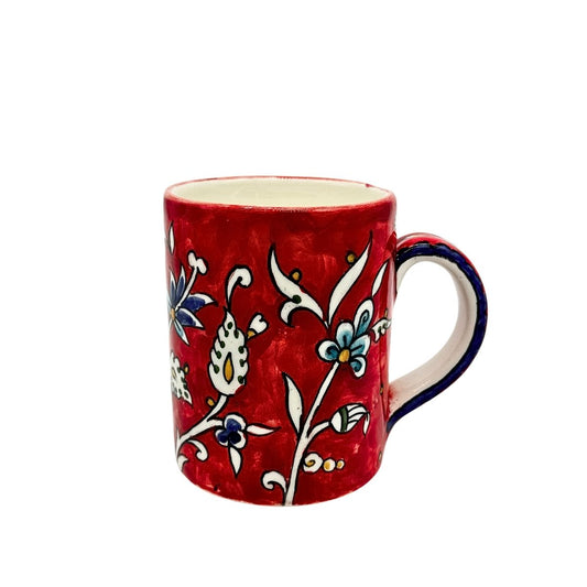 Ceramic Mug - Red Flowers