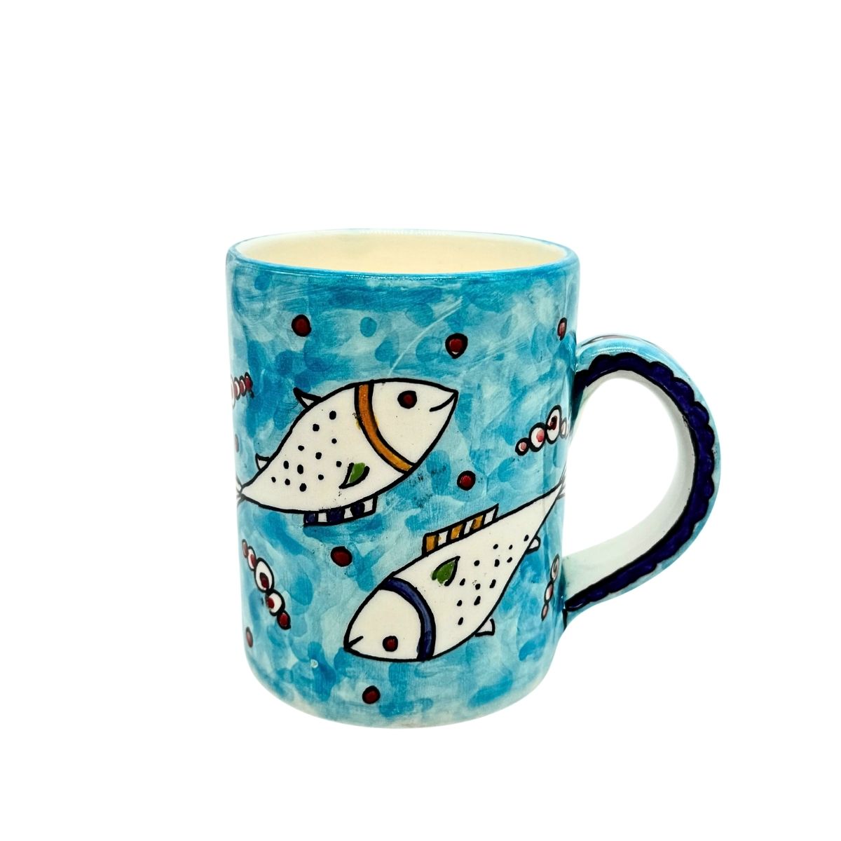 Ceramic Mug - Aqua Fish