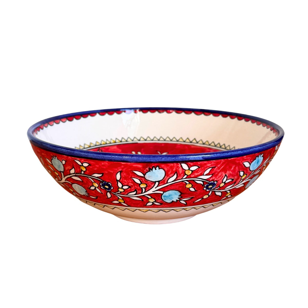 Ceramic Serving Bowl (10”) - Red Vines