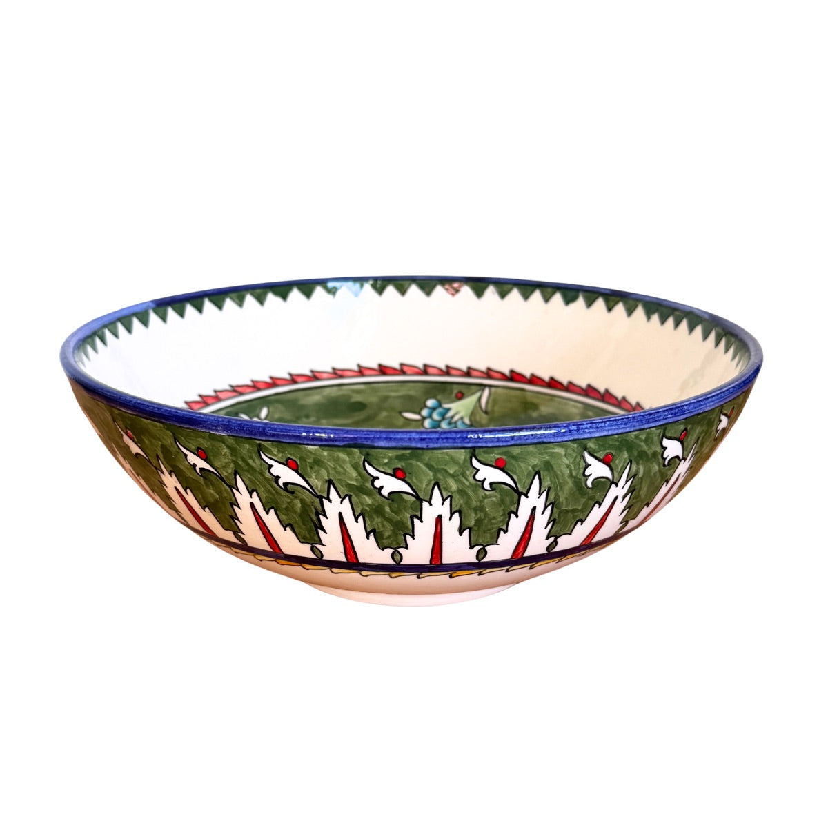 Ceramic Serving Bowl (10”) - Green