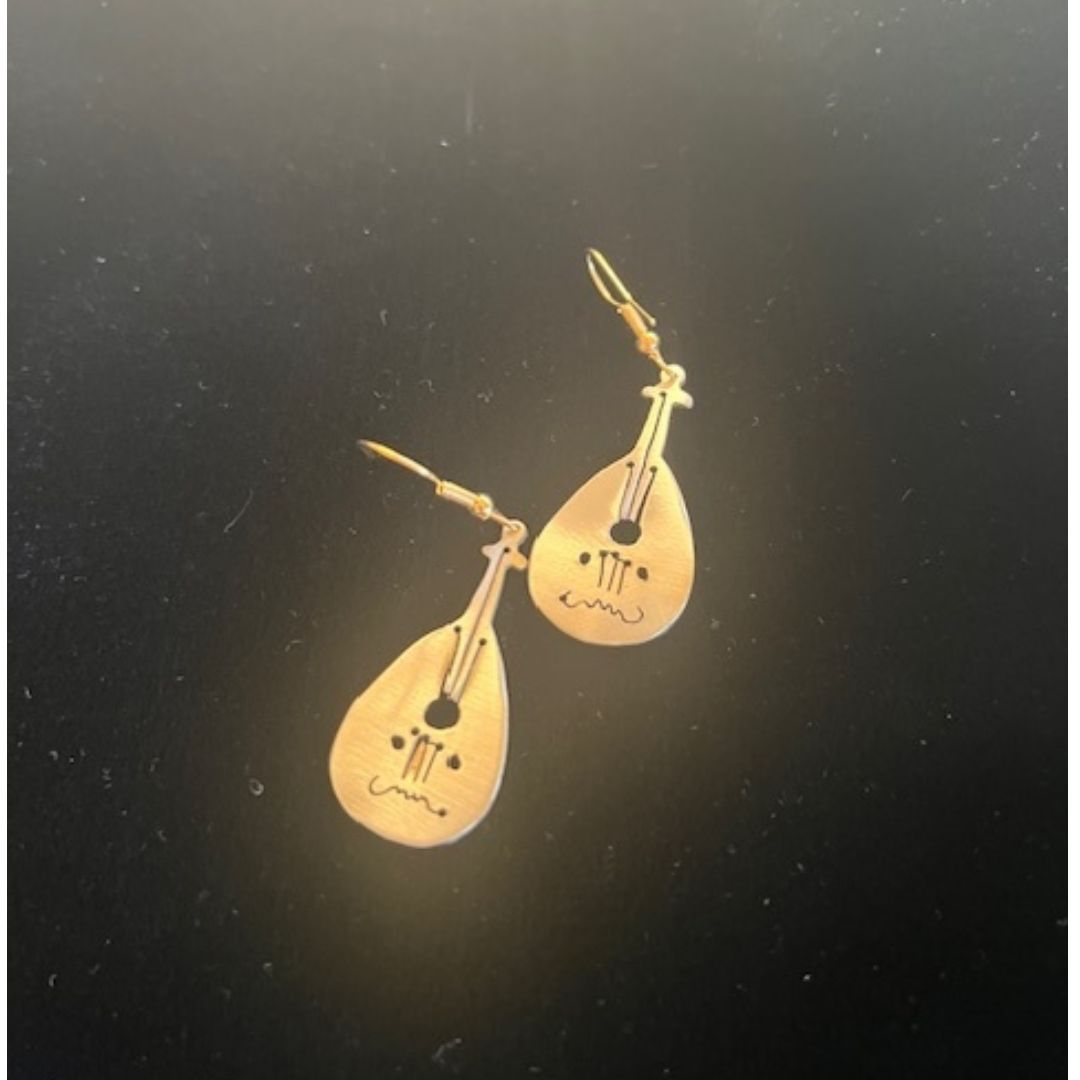 Brass Oud Earrings