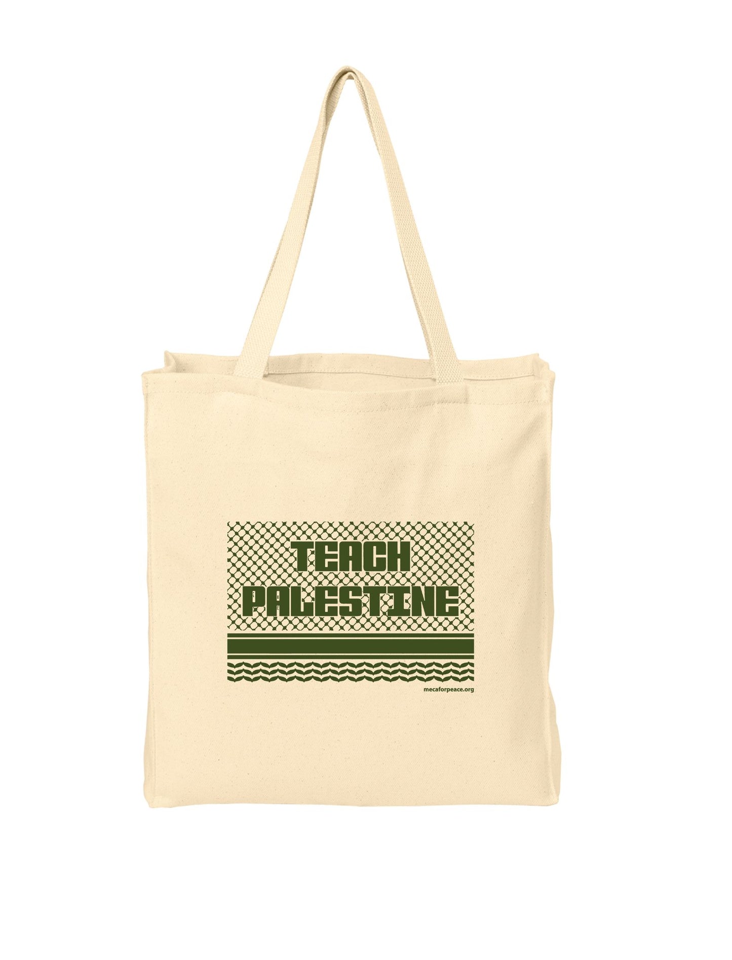 Teach Palestine Tote Bag