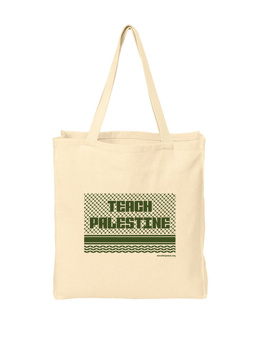 Teach Palestine Tote Bag